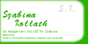 szabina kollath business card